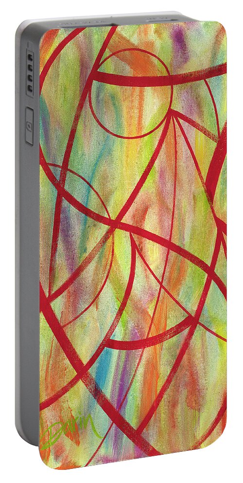 Inspiration Portable Battery Charger featuring the painting Inspiration by Darin Jones
