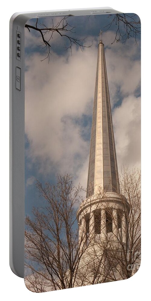 Spire Portable Battery Charger featuring the photograph Inspiring by Ann Horn