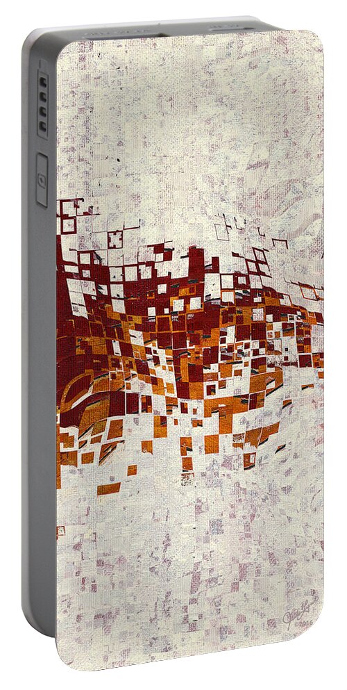 Insync Portable Battery Charger featuring the digital art Insync by Judi Lynn