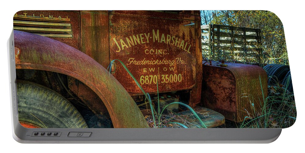 Truck Portable Battery Charger featuring the photograph International Truck by Jerry Gammon
