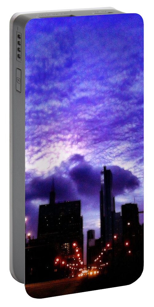 Chicago Portable Battery Charger featuring the photograph Into the Heart of the Loop by Nick Heap