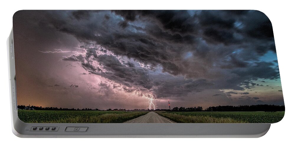Storm Portable Battery Charger featuring the photograph Into the Storm by John Crothers