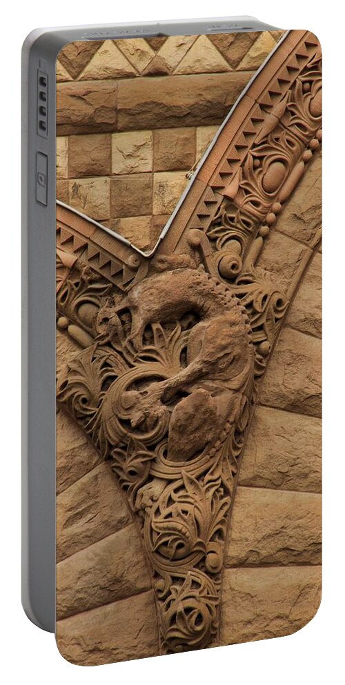 Intricate Portable Battery Charger featuring the photograph Intricate Cuts, Curves, Lines And Angles At Old City Hall by Hany J