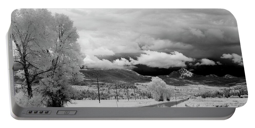 Ir Portable Battery Charger featuring the photograph Invisible Drive by Brian Duram