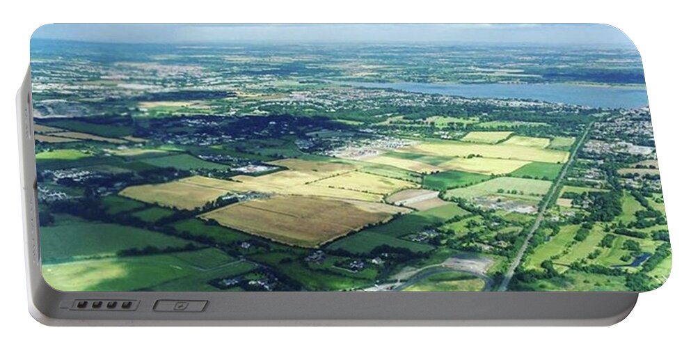 Irish Portable Battery Charger featuring the photograph Ireland From The Sky by Aleck Cartwright