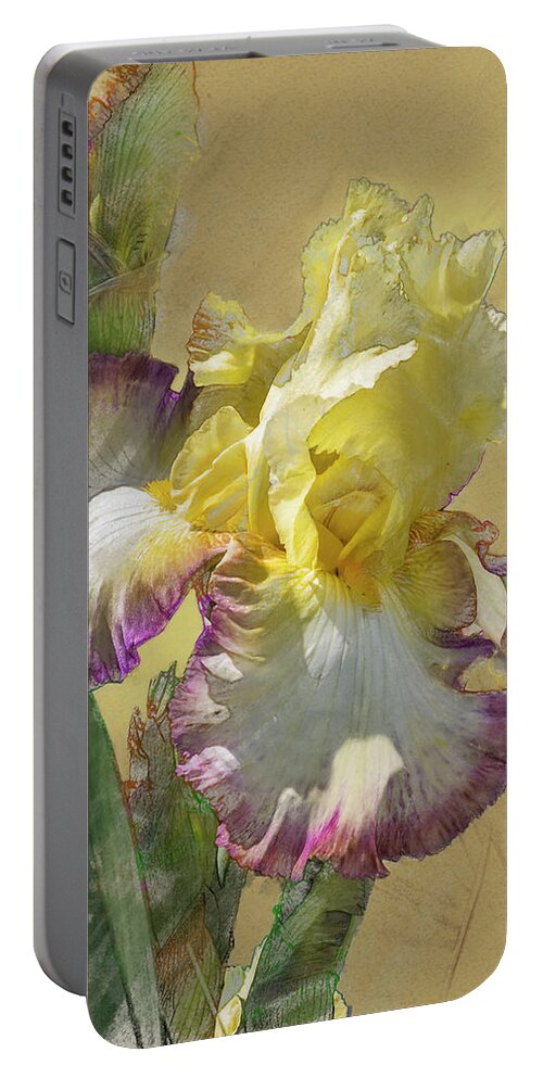 5dmkiv Portable Battery Charger featuring the digital art Iris, 'Kiss of Kisses' by Mark Mille