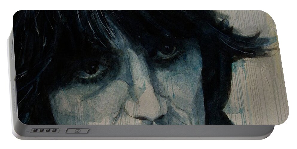 George Harrison Portable Battery Charger featuring the painting Isn't It A Pity by Paul Lovering