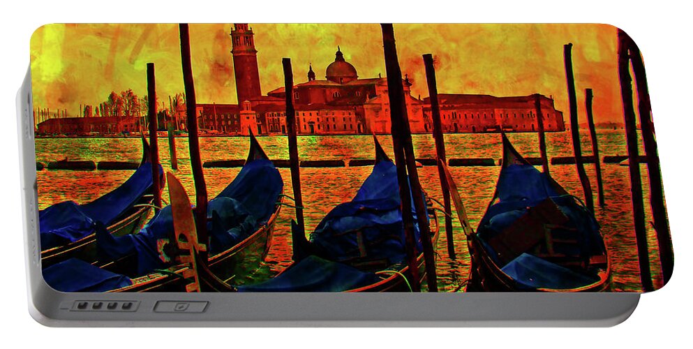 Isola Portable Battery Charger featuring the photograph Isola Di San Giorgio, Venice, Italy IV by Al Bourassa