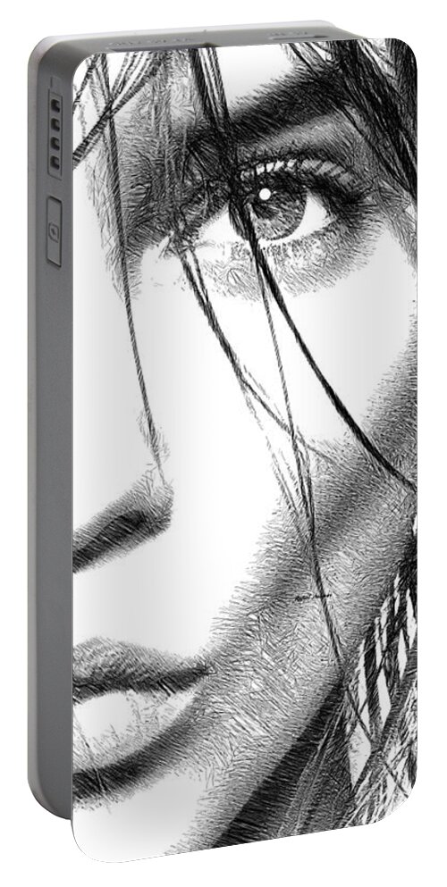 Rafael Salazar Portable Battery Charger featuring the digital art It is all I need by Rafael Salazar