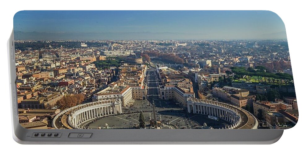 Italy Portable Battery Charger featuring the photograph Italy VaticanCity Cityscape by Street Fashion News