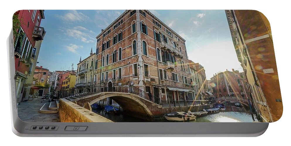 Italy Portable Battery Charger featuring the photograph Italy Venice by Street Fashion News