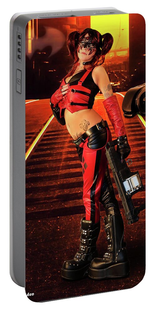 Harlequin Portable Battery Charger featuring the photograph J Walker by Jon Volden