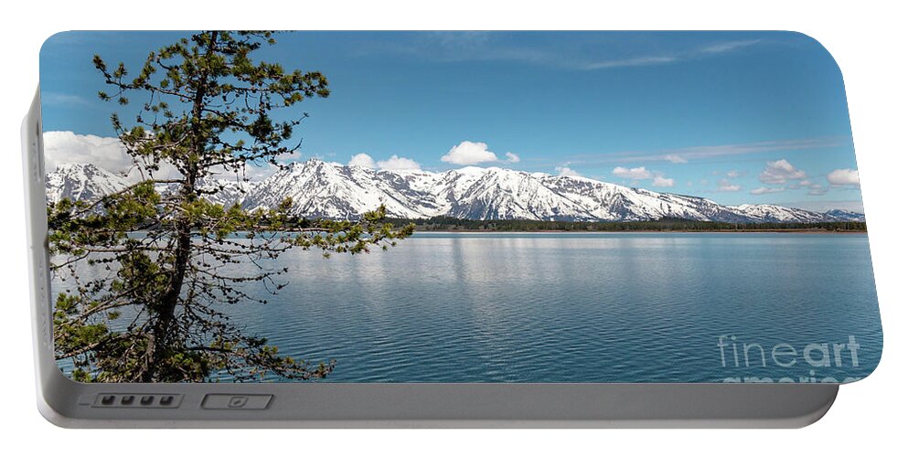 Jackson Lake Portable Battery Charger featuring the photograph Jackson Lake 1 by Pam Holdsworth