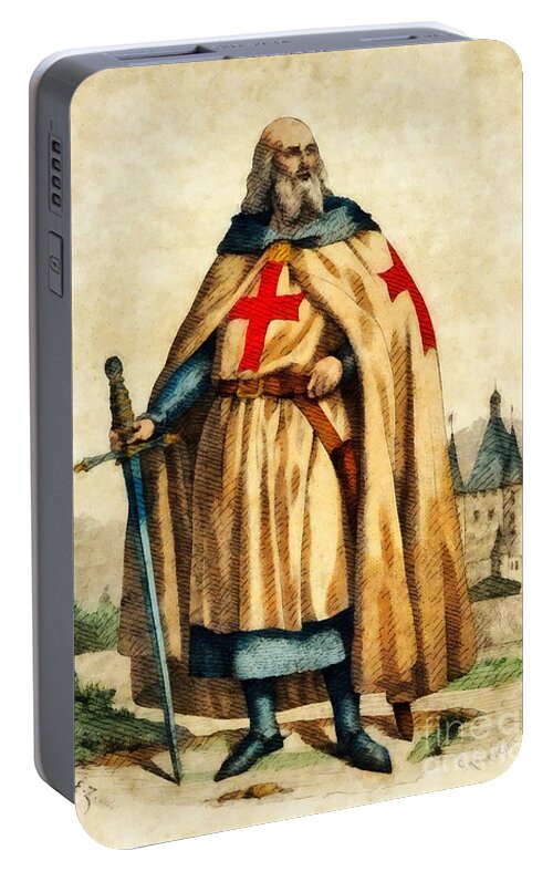 Jacques De Molay, Last Grand Master of the Knights Templar Duvet