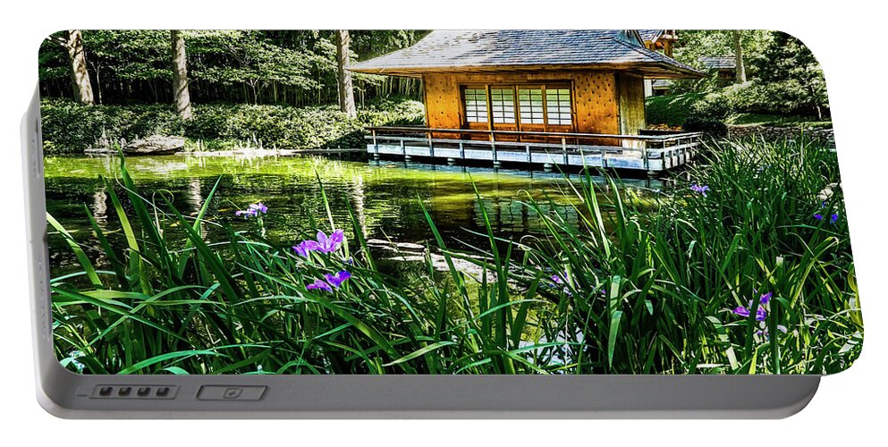  Portable Battery Charger featuring the photograph Japanese Gardens II by Joe Paul