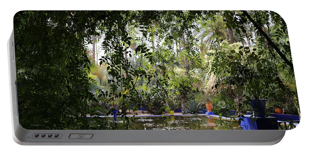 Jardin Majorelle Portable Battery Charger featuring the photograph Jardin Majorelle 2 by Andrew Fare