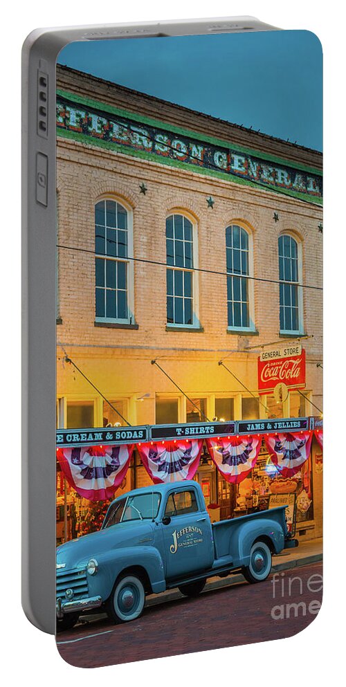 America Portable Battery Charger featuring the photograph Jefferson General Store by Inge Johnsson