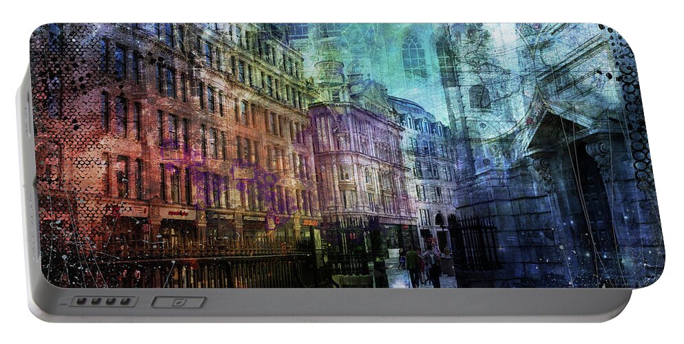 Londonart Portable Battery Charger featuring the digital art Jewel Night by Nicky Jameson