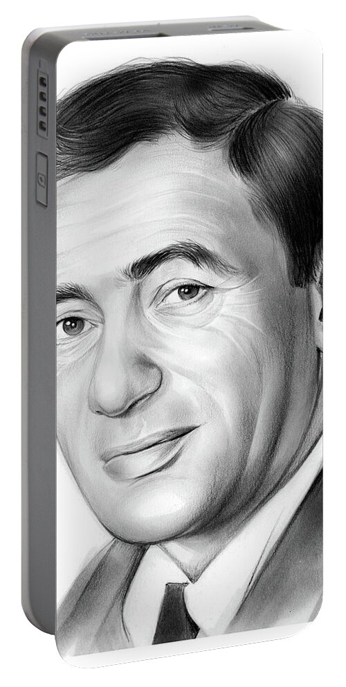 Joey Bishop Portable Battery Charger featuring the drawing Joey Bishop by Greg Joens