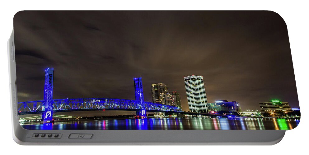 Jacksonville Portable Battery Charger featuring the photograph John T. Alsop Bridge by Kenny Thomas