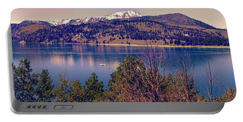 Alpine Portable Battery Charger featuring the photograph June Lake Panorama by Joe Lach