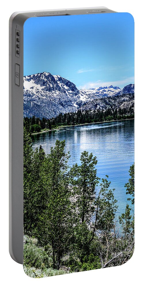 June Lake Portable Battery Charger featuring the photograph June Lake Portrait by Joe Lach