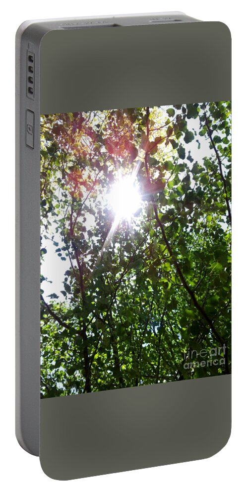 Sun Portable Battery Charger featuring the photograph Jungle by Brianna Kelly