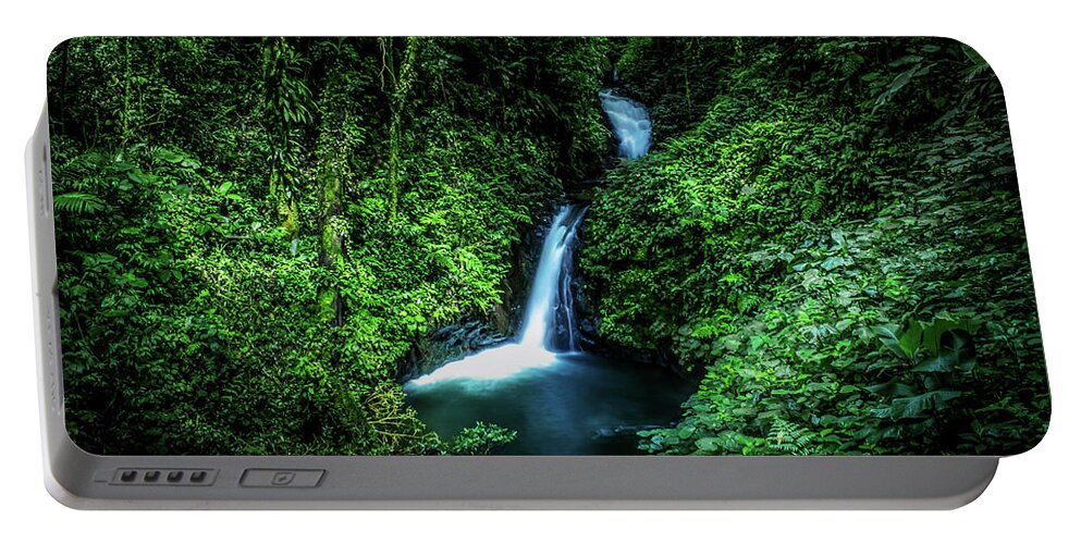 Jungle Portable Battery Charger featuring the photograph Jungle Waterfall by Nicklas Gustafsson