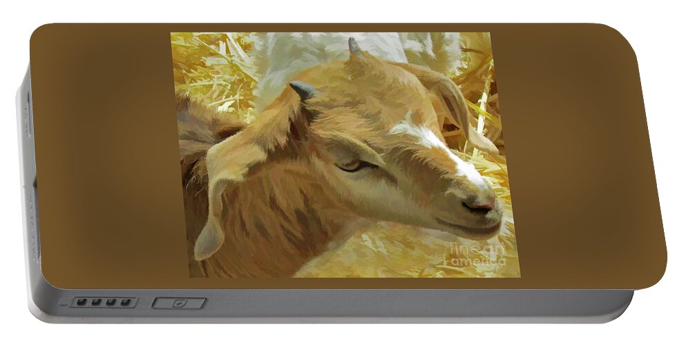 Animal Portable Battery Charger featuring the photograph Just a Kid by Joyce Creswell