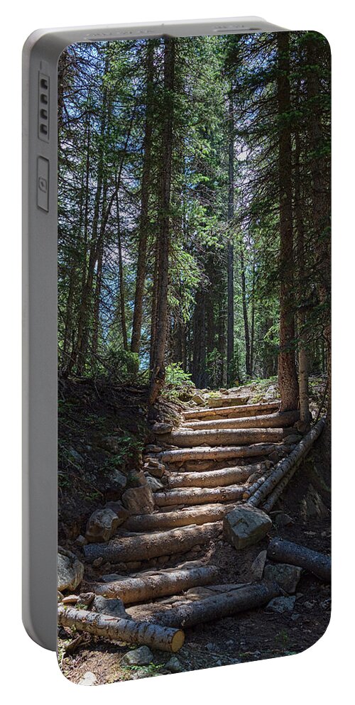 Natural Portable Battery Charger featuring the photograph Just Another Stairway To Heaven by James BO Insogna