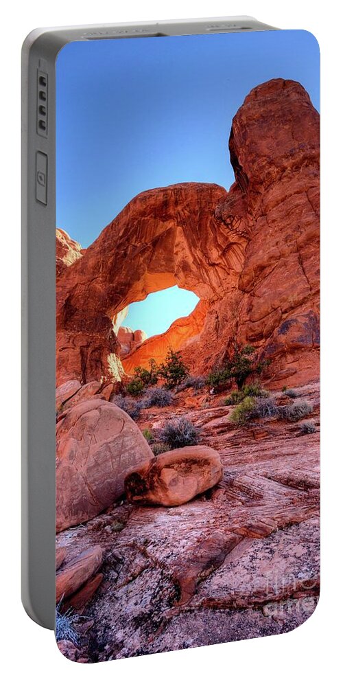 Arches National Park Portable Battery Charger featuring the photograph Just One by Roxie Crouch