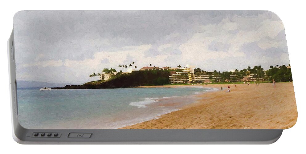 Maui Portable Battery Charger featuring the photograph Kaanapali Beach by Scott Pellegrin