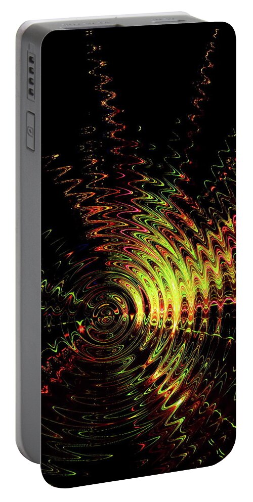 Abstract Portable Battery Charger featuring the photograph Kabang by Harry Moulton