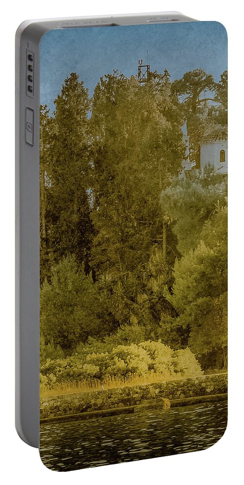 Corfu Portable Battery Charger featuring the photograph Kanoni, Corfu, Greece - Protected by Mark Forte