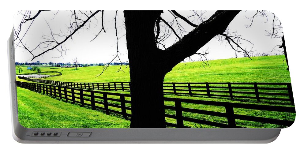Kentucky Portable Battery Charger featuring the photograph Kentucky Horse Country by Merle Grenz