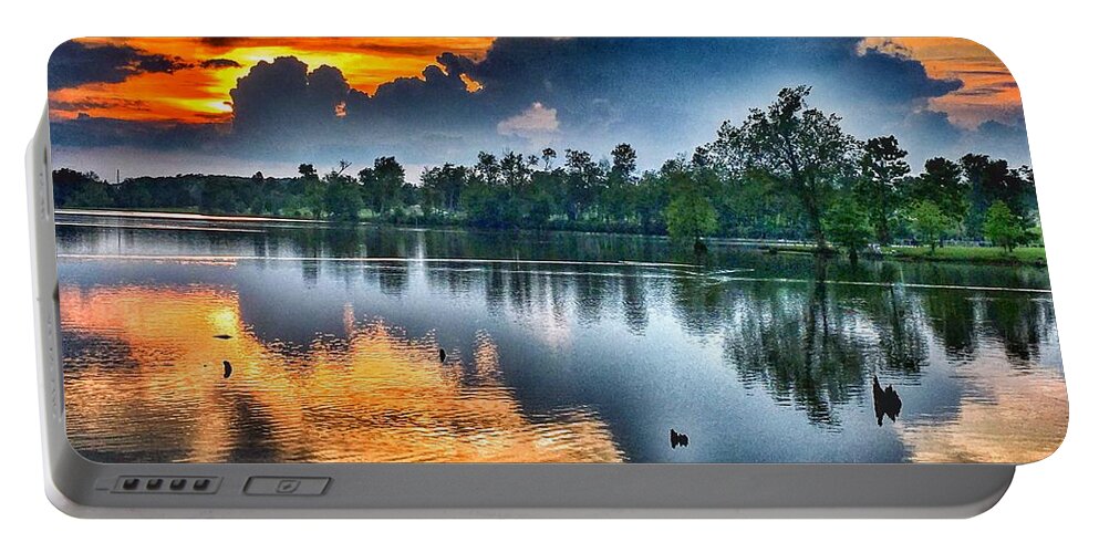 Sunset Portable Battery Charger featuring the photograph Kentucky Sunset June 2016 by Sumoflam Photography