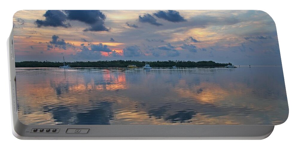 Sunrise Portable Battery Charger featuring the photograph Key West Sunrise 11 by Bob Slitzan