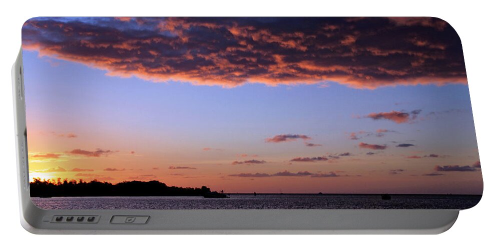 Sunrise Portable Battery Charger featuring the photograph Key West Sunrise 16 by Bob Slitzan