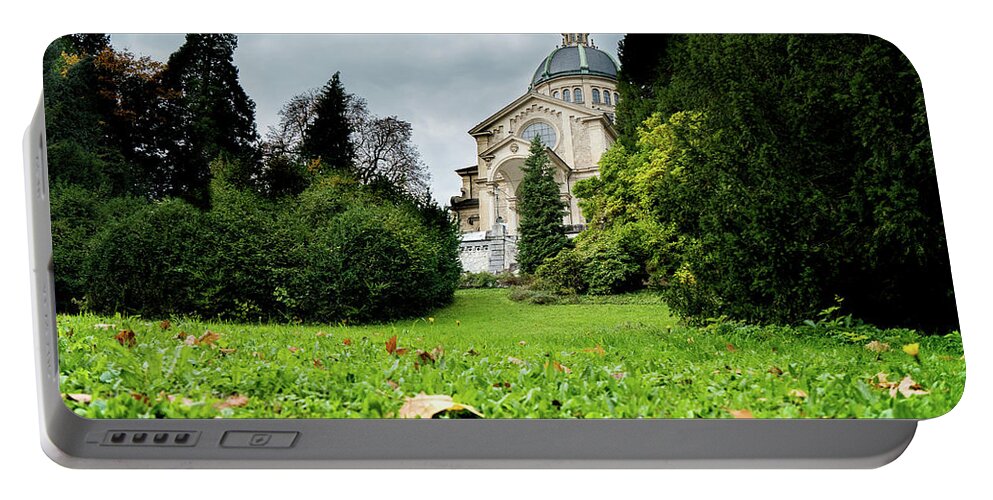 Church Portable Battery Charger featuring the photograph Kirche Enge by Christopher Brown