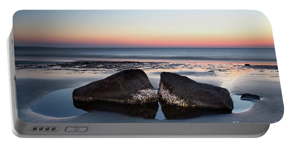Jekyll Island Portable Battery Charger featuring the photograph Kissing Rocks by Patti Schulze