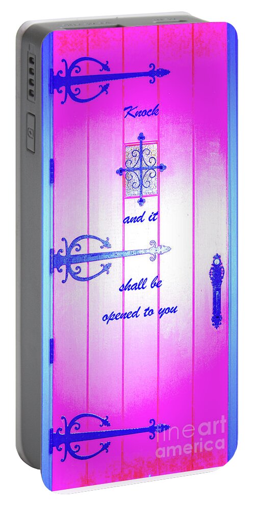 Christian Portable Battery Charger featuring the photograph Knock by Merle Grenz