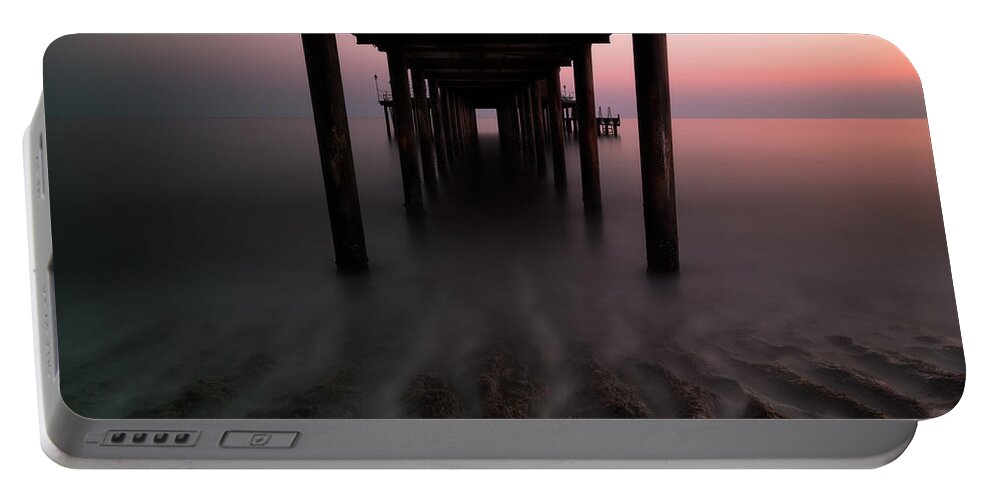 Alanya Portable Battery Charger featuring the photograph Konakli Pier by Tor-Ivar Naess