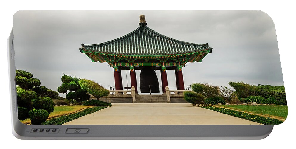Friendship Portable Battery Charger featuring the photograph Korean Bell of Friendship by Ed Clark