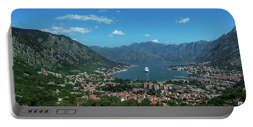 Kotor Portable Battery Charger featuring the photograph Kotor Bay by Alida Thorpe