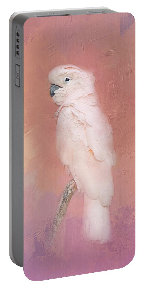Bird Portable Battery Charger featuring the photograph Kramer The Moluccan Cockatoo by Theresa Tahara