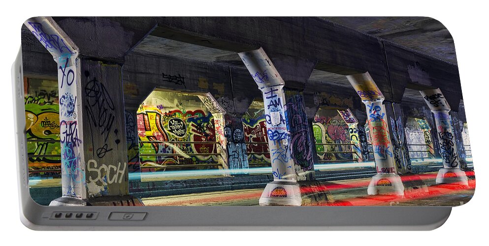 Krog Portable Battery Charger featuring the photograph Krog Street Tunnel by Eddie Yerkish