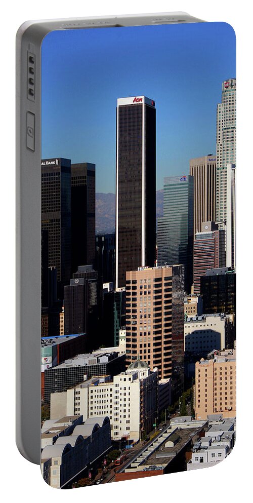 Los Angeles Portable Battery Charger featuring the photograph LA Tall by Chris Brannen