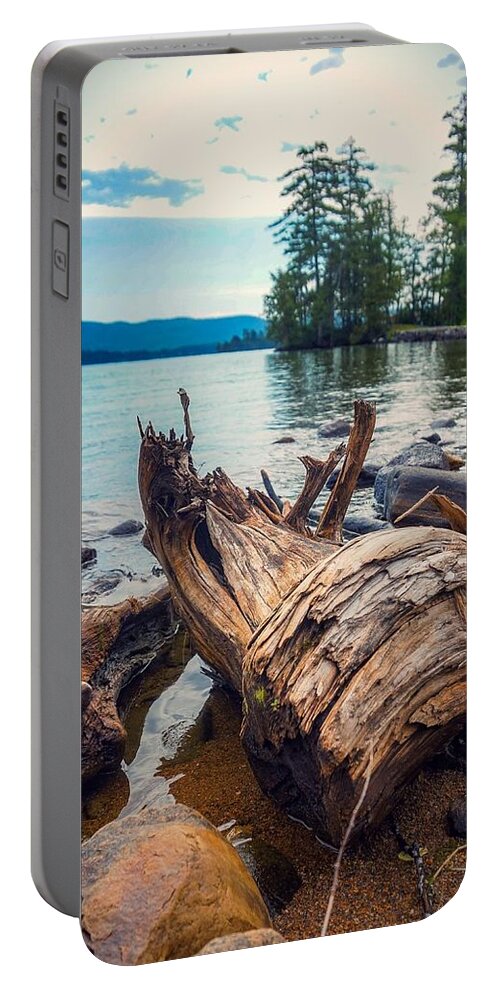  Portable Battery Charger featuring the photograph Lake George Elements by Kendall McKernon
