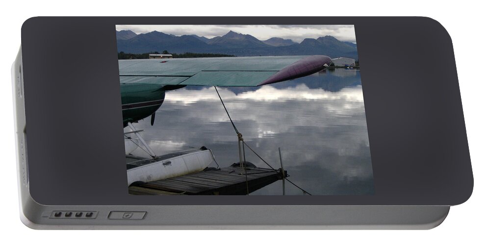 Seaplane Portable Battery Charger featuring the photograph Lake Hood - Anchorage, Alaska by Annekathrin Hansen
