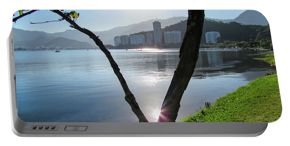 Rio De Janeiro Portable Battery Charger featuring the photograph Lake in Rio by Cesar Vieira